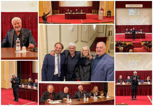 Sanremo: oggi al Casinò la presentazione del libro di Pino Insegno "Stiamo quasi vivendo in un film" (Foto e Video)