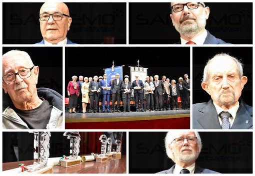 Sanremo: oggi la cerimonia all'Ariston, consegnati i premi San Romolo e la cittadinanza benemerita (Foto e Video) Sanremo: oggi la cerimonia all'Ariston, consegnati i premi San Romolo e la cittadinanza benemerita (Foto e Video)