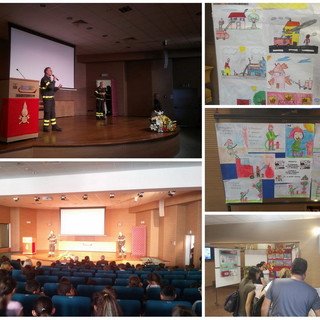 Imperia: alla Camera di Commercio consegnati stamane i premi del concorso 'Il pompiere, un amico sicuro' (Foto)