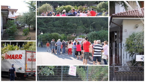 Vallecrosia: migranti in una villa di via Roma, oggi la protesta dei residenti e dell'opposizione consiliare (Foto e Video)
