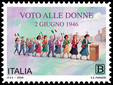 Francobollo per celebrare il voto alle donne