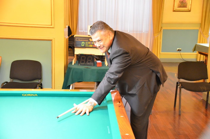 Sanremo: nella sala privata del Casinò il grande biliardo, arrivano i campioni del Mondo e d'Europa