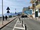 La pista ciclabile sul lungomare di Vallecrosia