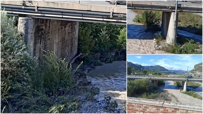Ventimiglia, il maltempo innalza il livello del Roya: danneggiati i pilastri del ponte Cassini (Foto) Ventimiglia, il maltempo innalza il livello del Roya: danneggiati i pilastri del ponte Cassini (Foto)