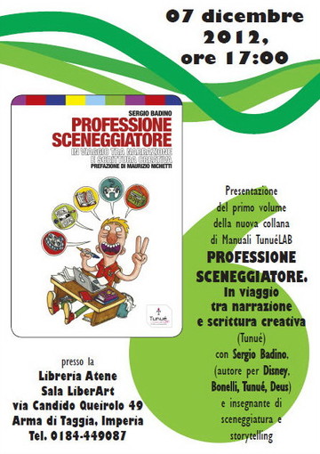 Arma di Taggia: oggi alla libreria 'Atene' la presentazione de libro di Sergio Badino Arma di Taggia: oggi alla libreria 'Atene' la presentazione de libro di Sergio Badino