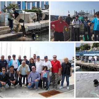 Sanremo: questa mattina sul porto vecchio la pulizia dei fondali, trovata anche una transenna (Foto e Video) Sanremo: questa mattina sul porto vecchio la pulizia dei fondali, trovata anche una transenna (Foto e Video)