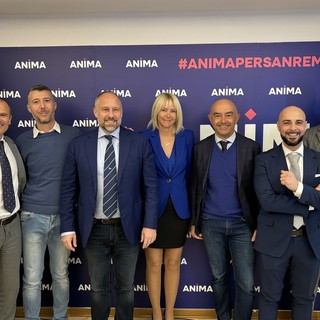 I primi candidati di 'Anima' con il candidato sindaco Alessandro Mager e il presidente Sergio Tommasini