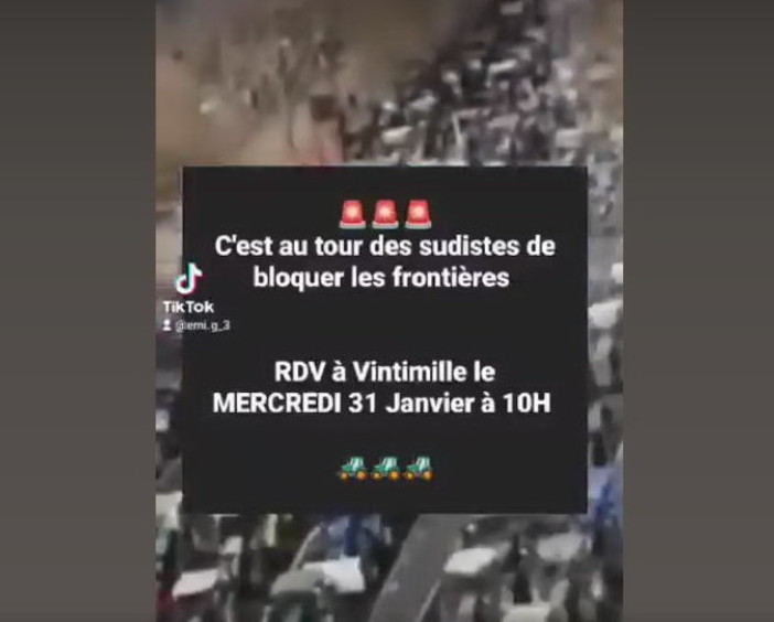 La protesta degli agricoltori francesi potrebbe 'invadere' anche Ventimiglia e i confini stradali La protesta degli agricoltori francesi potrebbe 'invadere' anche Ventimiglia e i confini stradali