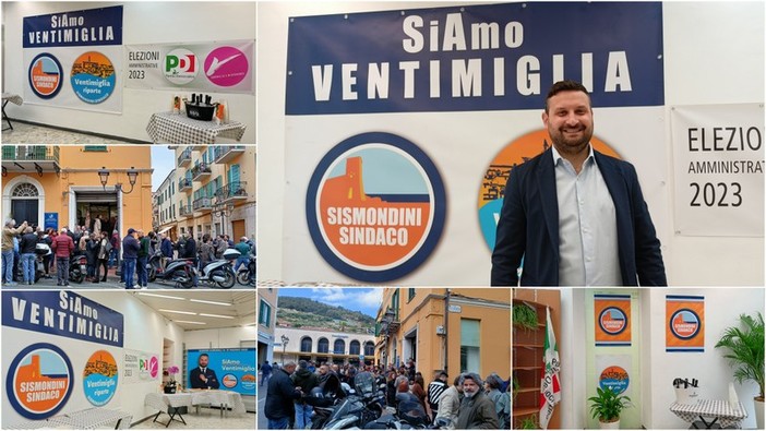 Ventimiglia, Sismondini inaugura il point: "Risolveremo i problemi che da troppi anni attanagliano la città" (Foto e video)