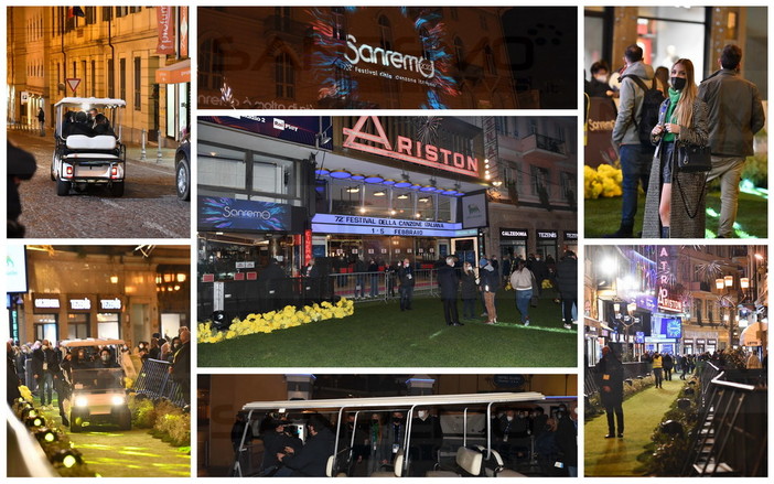 Sanremo: scende la sera e scattano le prove per la 'prima', Amadeus porterà i Måneskin su un'auto elettrica (Foto)