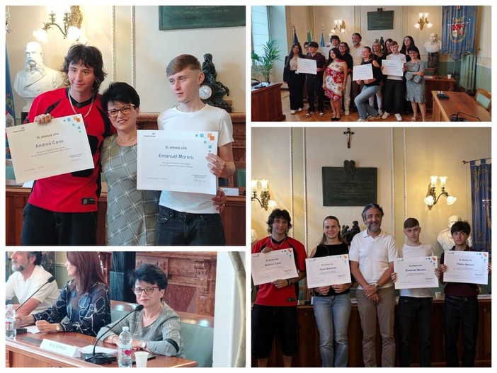 Quattro studenti del Ponente ligure vincono il concorso di Intercultura, premiati due ragazzi del Fermi Polo Montale di Ventimiglia (Foto) Quattro studenti del Ponente ligure vincono il concorso di Intercultura, premiati due ragazzi del Fermi Polo Montale di Ventimiglia (Foto)