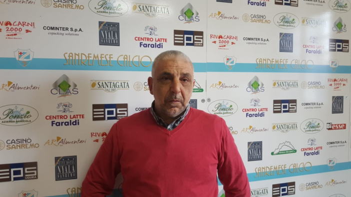 Pino Fava, Direttore Generale della Sanremese, durante lo Spazio Interviste (foto Christian Flammia) Pino Fava, Direttore Generale della Sanremese, durante lo Spazio Interviste (foto Christian Flammia)