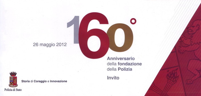 Imperia: domani mattina si celebra il 160° anniversario della fondazione della Polizia di Stato