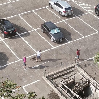 Arma di Taggia: parcheggiatore abusivo in un'area privata vicino all'ex stazione, intervento della Municipale (Foto)