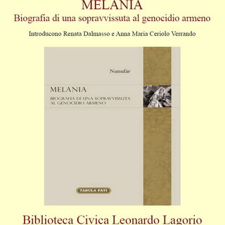 Imperia: venerdì prossimo alla biblioteca civica 'Lagorio' la presentazione del libro 'Melania' Imperia: venerdì prossimo alla biblioteca civica 'Lagorio' la presentazione del libro 'Melania'