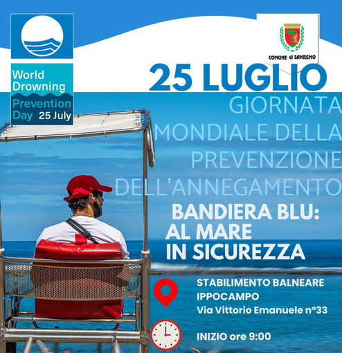 Sanremo aderisce alla Giornata mondiale della prevenzione dell'annegamento: domani incontro alla spiaggia Ippocampo Sanremo aderisce alla Giornata mondiale della prevenzione dell'annegamento: domani incontro alla spiaggia Ippocampo