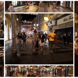 Sanremo: sabato sera in centro, poche mascherine nonostante l'obbligo e nessun controllo (Foto)