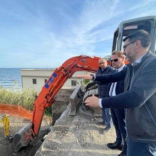 Le immagini dal cantiere