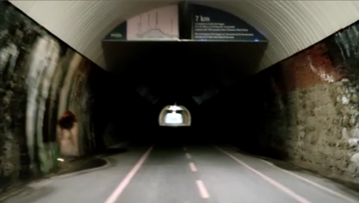 Il tunnel della pista ciclabile tra Sanremo e Ospedaletti Il tunnel della pista ciclabile tra Sanremo e Ospedaletti