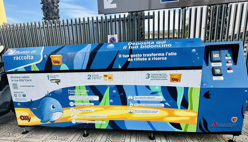 Sanremo: attivo in zona foce il secondo ‘Olly’, il sistema di conferimento degli oli alimentari esausti