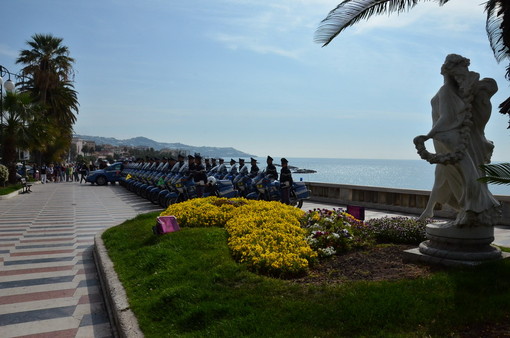 Sanremo: parte il 98° Giro d'Italia: ecco gli 'Angeli custodi' della Polizia Stradale presentati sull'Imperatrice Sanremo: parte il 98° Giro d'Italia: ecco gli 'Angeli custodi' della Polizia Stradale presentati sull'Imperatrice