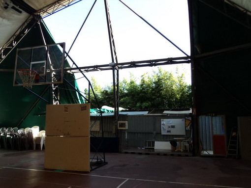 Sanremo: nuovo appello del Sea Basket Sanremo dopo l'ennesimo danno al pallone di via Barabino Sanremo: nuovo appello del Sea Basket Sanremo dopo l'ennesimo danno al pallone di via Barabino