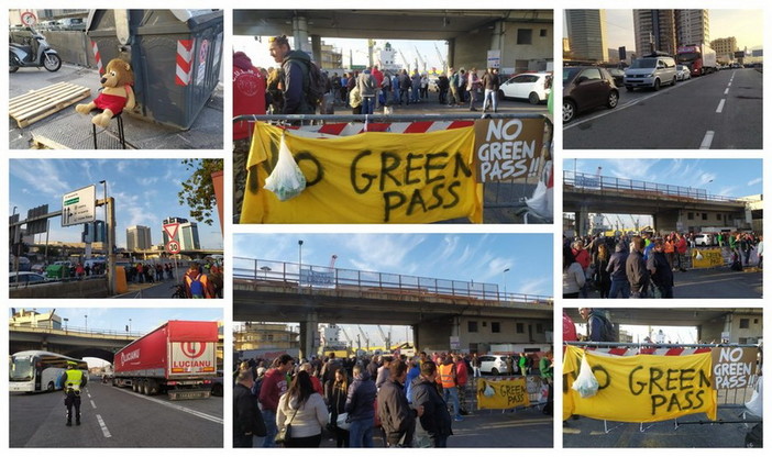 Green pass, quarto giorno di protesta dei portuali, un lavoratore: "Resto fino al 31 dicembre, per vivere mi venderò l'auto" (Foto) Green pass, quarto giorno di protesta dei portuali, un lavoratore: "Resto fino al 31 dicembre, per vivere mi venderò l'auto" (Foto)