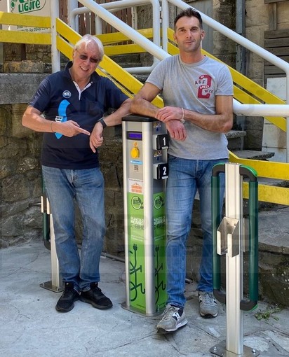 Sanremo: ecco la prima colonnina di ricarica per mezzi elettrici installata dalla Sistel a San Romolo (Foto)