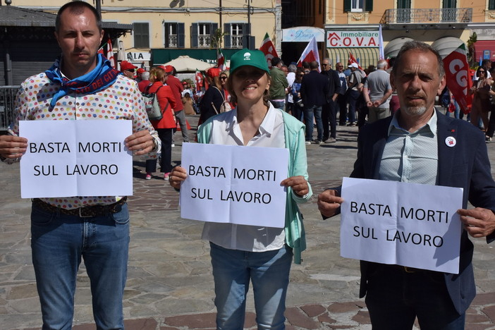 Sanremo, l'allarme dal palco del 1° Maggio: "Infortuni sul lavoro aumentati del 5,3% in provincia di Imperia"