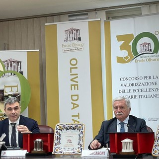 Impresa di Chiusanico premiata a Perugia alla 2ª edizione del concorso nazionale “Ercole Olivario – Sezione Olive da Tavola”