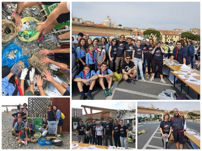 Imperia: sono stati 70 i partecipanti questa mattina alla pulizia delle spiagge con 'M'Importa' (Foto)