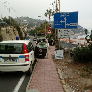 Ospedaletti: auto e moto troppo veloci sull'Aurelia, oggi 8 multe dalla Polizia Provinciale Ospedaletti: auto e moto troppo veloci sull'Aurelia, oggi 8 multe dalla Polizia Provinciale