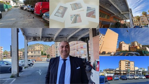 Vallecrosia, il candidato sindaco Fabio Perri: "Decoro e pulizia per i parcheggi di via San Vincenzo e dell'ex mercato dei fiori" (Foto e video)
