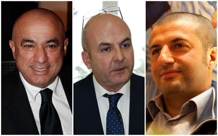 Da sinistra, Marcello Pallini, Alberto Bellotti e Armando Biasi