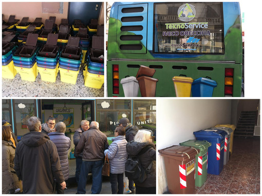 Imperia: alle 20 la prima uscita dei mastelli, in città scatta la raccolta 'porta a porta' (Foto)