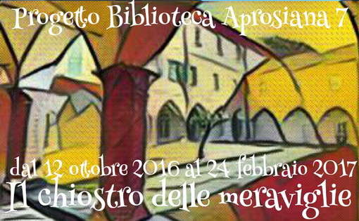 Ventimiglia: oggi il 'Chiostro delle Meraviglie' apre la 'Saletta ragazzi' ai nidi d'infanzia ed ai genitori Ventimiglia: oggi il 'Chiostro delle Meraviglie' apre la 'Saletta ragazzi' ai nidi d'infanzia ed ai genitori