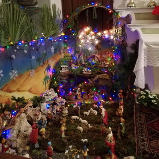 Sanremo: 'Festival del Presepe' della Lega Nord, il Presepe della chiesetta dei marinai Ospedaletti (Foto)