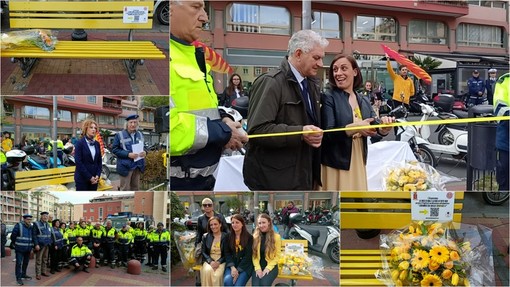 Endopank, Ventimiglia inaugura la panchina gialla per sensibilizzare sull'endometriosi (Foto e video) Endopank, Ventimiglia inaugura la panchina gialla per sensibilizzare sull'endometriosi (Foto e video)
