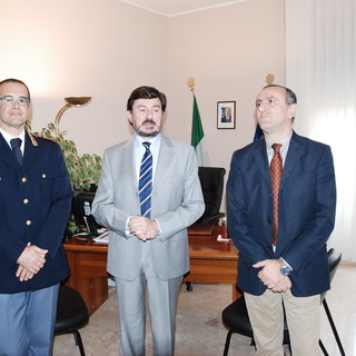 Imperia: presentati stamani in Questura il nuovo Vicario Maggese ed il responsabile del personale Aricò