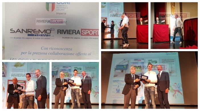 SanremoNews e Rivierasport premiati al 45° Oscar dello Sport Imperiese SanremoNews e Rivierasport premiati al 45° Oscar dello Sport Imperiese