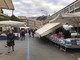 La protesta degli ambulanti al mercato di piazza Eroi