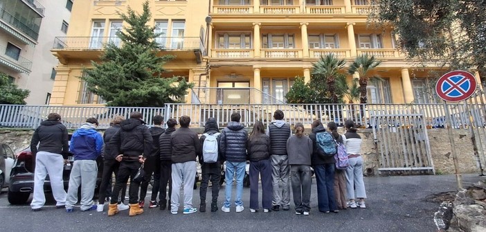 La protesta di stamattina