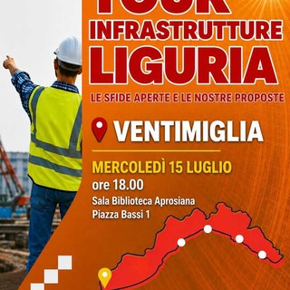 Ventimiglia, il 15 luglio confronto su infrastrutture e sviluppo: il centrosinistra chiama il territorio