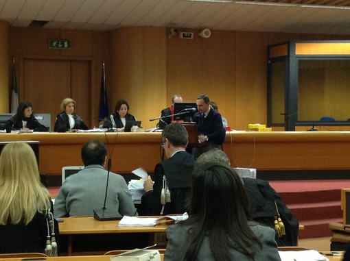 Pierre Marie Lunghi in Tribunale a Torino Pierre Marie Lunghi in Tribunale a Torino