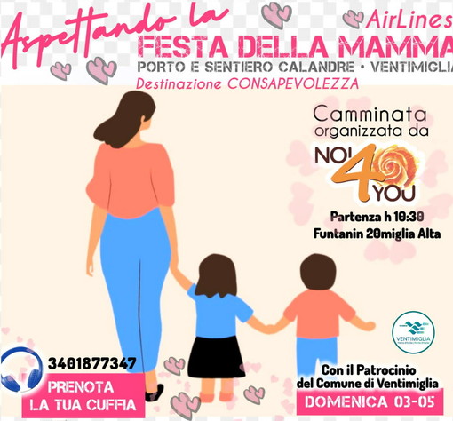 Festa della Mamma a Ventimiglia: camminata emozionale tra natura, benessere e tecnologia sul Sentiero delle Calandre