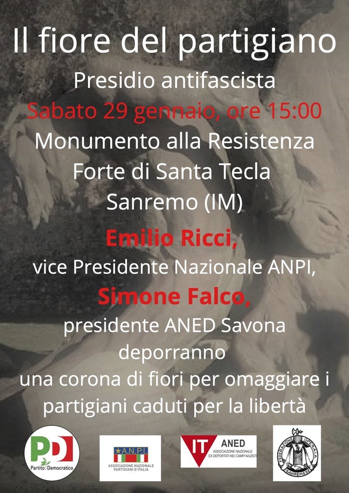 Sanremo: due iniziative del Pd cittadino per la Giornata della Memoria Sanremo: due iniziative del Pd cittadino per la Giornata della Memoria