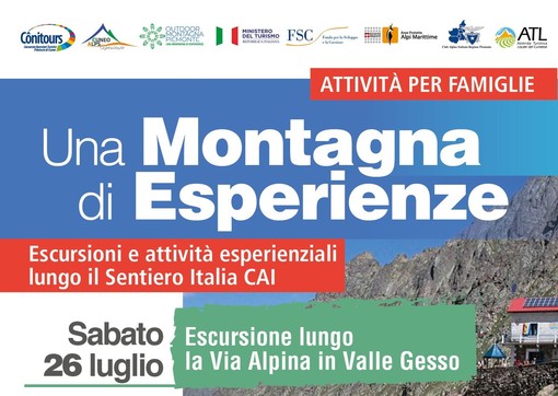 “Una Montagna di Esperienze”: escursioni e attività per famiglie lungo il Sentiero Italia CAI alla scoperta delle valli alpine cuneesi