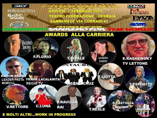 ‘Cantando Sanremo for the world’: premio alla carriera per Ramon e Martin Bruno della ‘Pasta fresca Morena’ ‘Cantando Sanremo for the world’: premio alla carriera per Ramon e Martin Bruno della ‘Pasta fresca Morena’