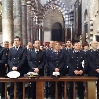 Genova: molti esponenti delle forze dell'ordine della provincia di Imperia al Precetto Pasquale (Foto e Video)