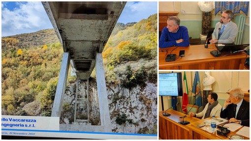 Triora, ponte di Loreto cantiere da un milione e 200mila euro. Scajola: "Recupero di un'opera ingegneristica di grande rilievo" (Foto e video)